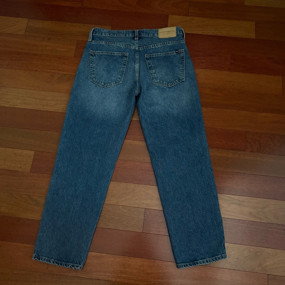 Lucky Brand Womens Boy Mid Rise Relaxed Jeans Size 2/ 26 Dark Wash - Picture 7 of 11